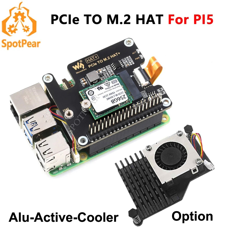 Raspberry Pi 5 8Gb - Scheda adattatore SSD Raspberry Pi5 PCIe