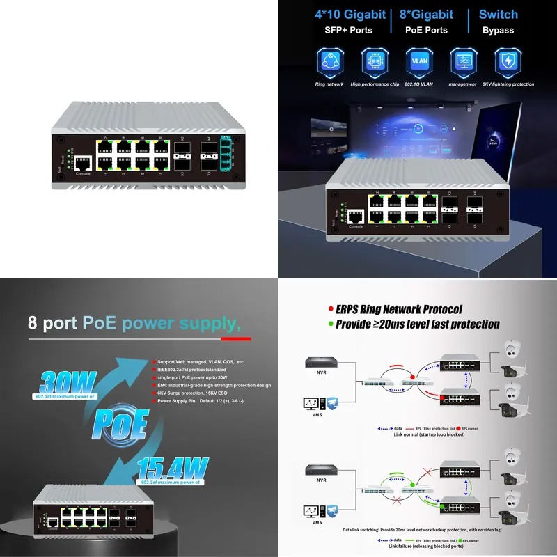 Switch di gestione industriale - Sfp+ 10G Managed Switch 8 Port recensione e prezzo